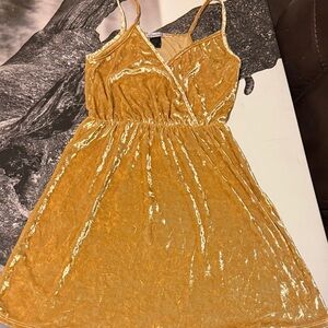 Shimmering Gold Sleeveless Dress